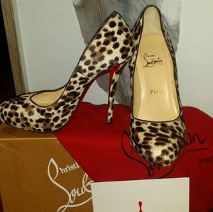 Christian Louboutin Cheetah Heels 38